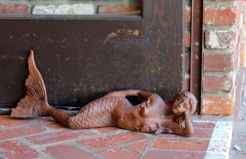 mammal, vertebrate, brick, siren, mermaid, 4K, brown, pets, animal, art, sleeping, domestic, dog, door stopper, woman, relaxation, no people, canine, entrance