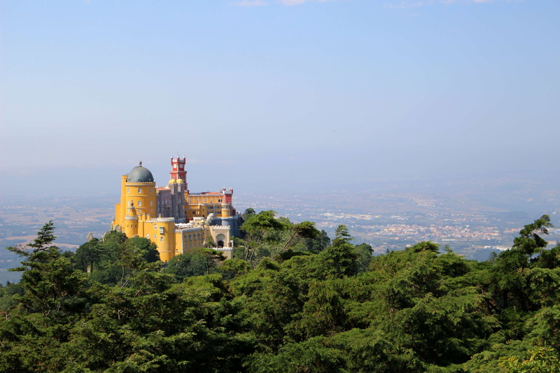 4K, no people, sky, beauty in nature, tree, sintra, nature, belief, day, plant, building, architecture, place of worship, built structure, castle, outdoors