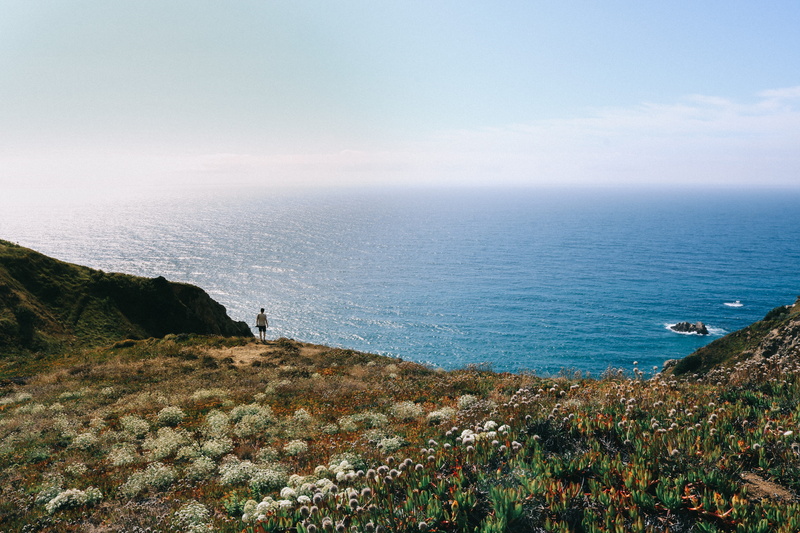 travel, sea, 5K, tranquility, horizon over water, tranquil scene, nature, summer, rock - object, folk, beach, sintra, water, adventure, plant, non-urban scene