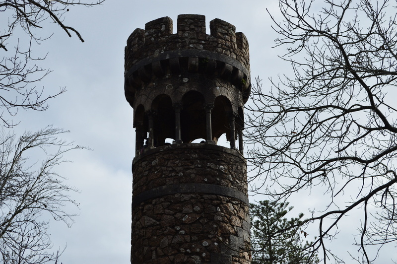 old ruin, tower, ruined, sintra, outdoors, nature, plant, architecture, quinta da regaleira, landmark, low angle view, tree, castle, tall - high, no people