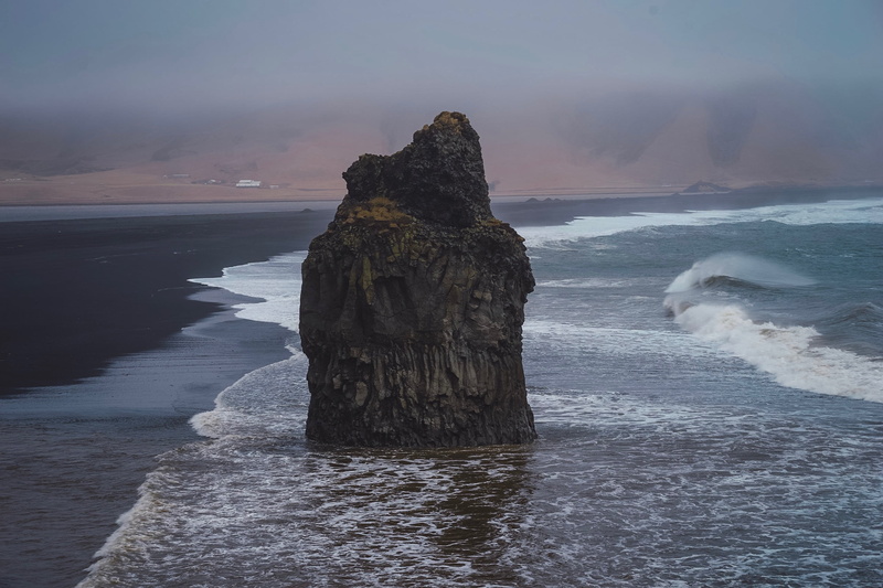coast, clouds, 2K, scenics, tranquility, islet, nature, motion, beach, ocean, tranquil scene, outdoors, rocks, stone, sea, rock - object, waves, horizon over water