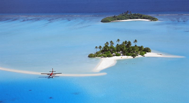 1080P, island, white, land, Islands, aerial view, plant, plane, Maldives, outdoors, tree, tranquil scene, atoll, air vehicle, south male atoll, sea, day