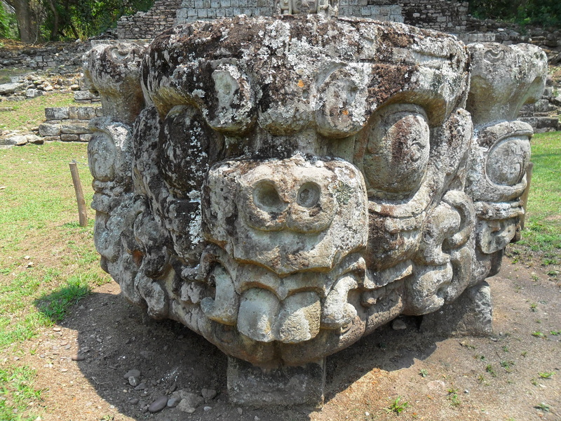 honduras, tourism, the past, solid, craft, day, sculpture, statue, nature, architecture, art and craft, deterioration, close-up, 2K, outdoors, ruinasdecopan