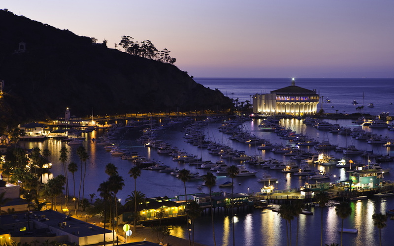 desktop, night, catalina, avalon, 2K, bay, island, hd