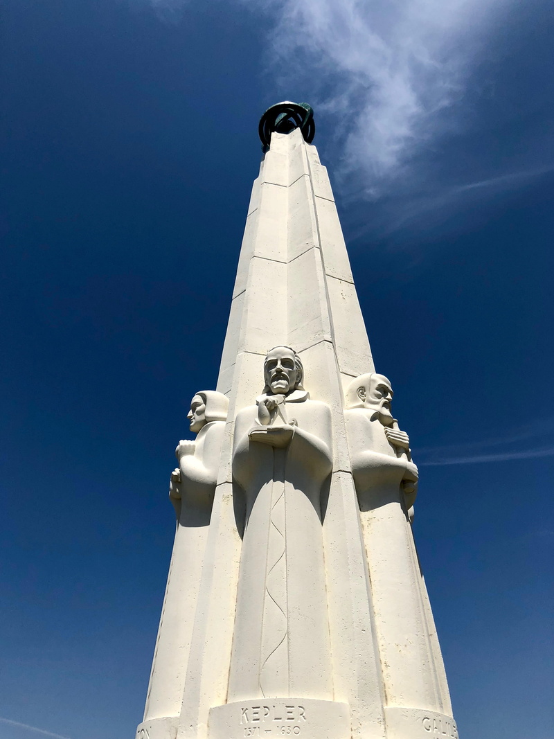 adventure, spirituality, dome, observatory, griffith, united states, griffith observatory, male likeness, nature, blue, architecture, representation, look