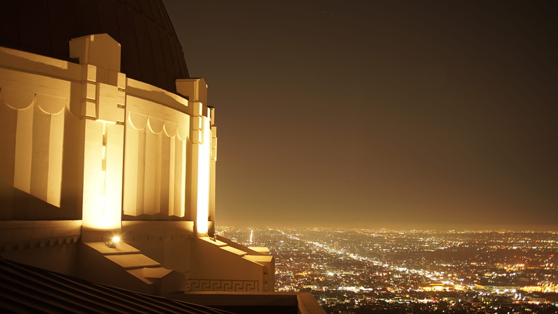 lights, observatory, building, united states, copy space, sky, city, nature, la, los angeles, cityscape, griffith observatory, lighting equipment, illuminated