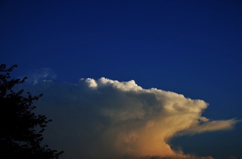 day, sky, cloud - sky, lit, meteorology, flat, outdoors, tree, sunset, anvil cloud, cloud, backgrounds, anvil, tranquil scene, tinted, environment, low angle view