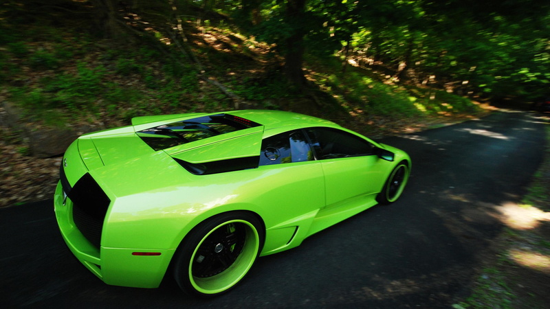 green, murcielago, supercar, lp, lp640, cars, 2K, tuning, lamborghini