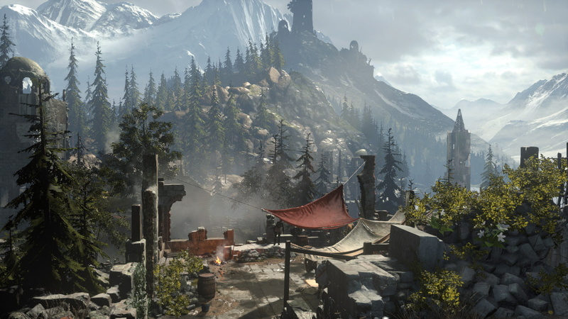 outdoors, mountain, no people, Rise of the Tomb Raider, nature, Tomb Raider, building exterior, built structure, cold temperature, scenics - nature, growth
