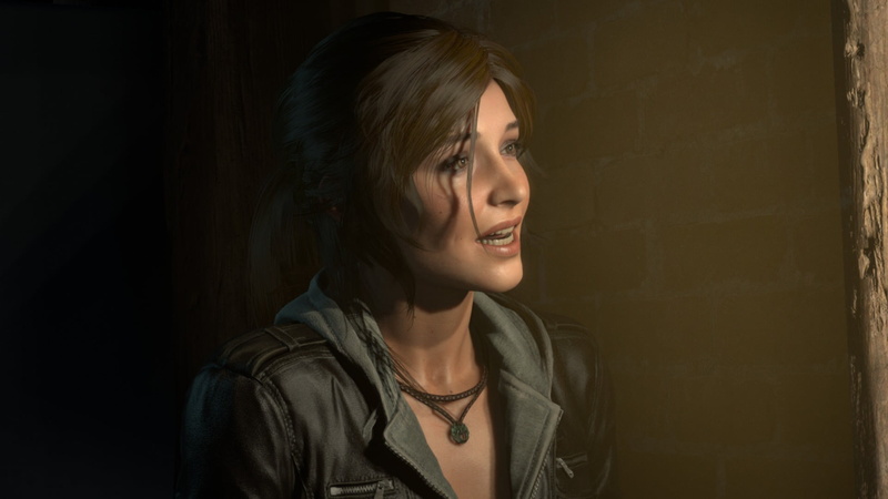 one person, 1080P, beautiful woman, smiling, beauty, top, hairstyle, black, portrait, emotion, happiness, adult, Rise of the Tomb Raider, black background