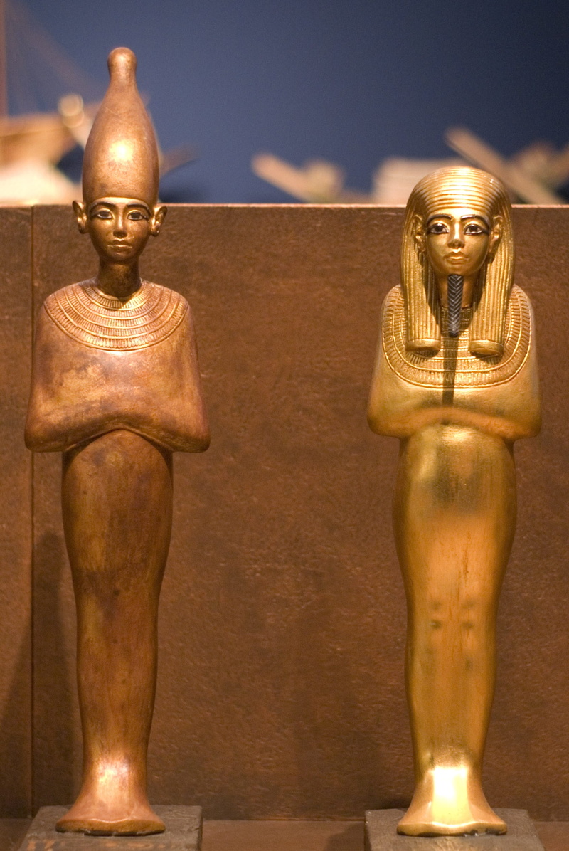 no people, tutankhamun, human representation, 1080P, the past, statue, history, egypt, craft, belief, antique, spirituality, ancient civilization, art and craft