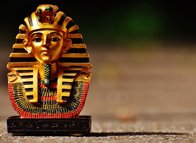 spirituality, tutankhamun, sculpture, figurine, pharaonic, single object, head, craft, egypt, religion, statue, history, 5K, idol, human representation