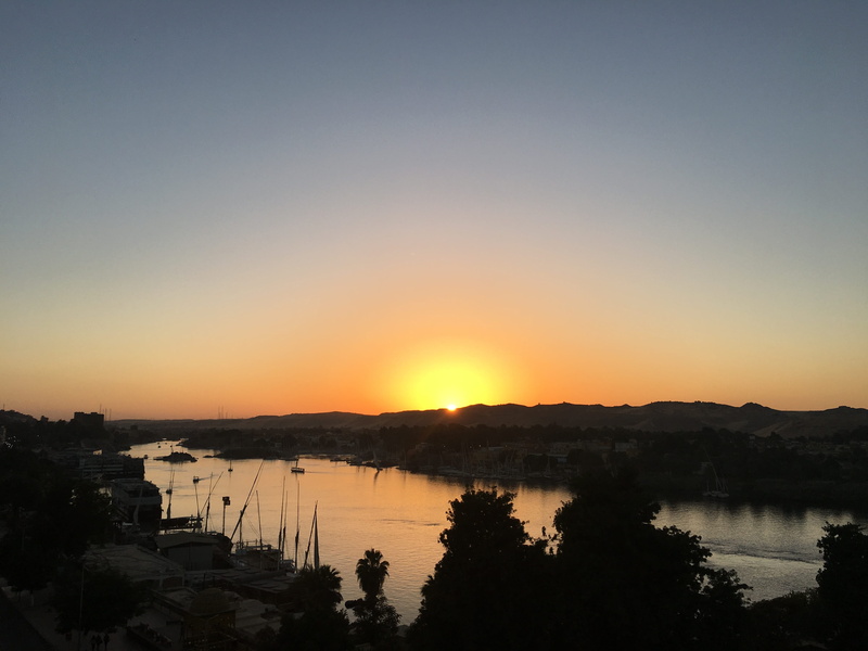 mountain, tranquility, no people, orange color, scenics, souque, tranquil scene, Pharaonic, Egypt, beauty in nature, sky, idyllic, water, Luxor, Nile, lake