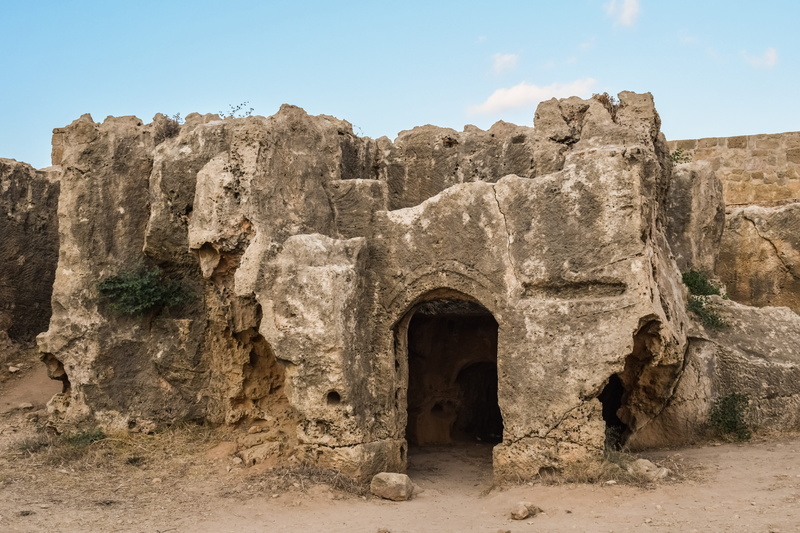 archaeology, sky, tombs of the kings, nature, 5K, cyprus, the past, outdoors, abandoned, unesco heritage site, ancient, arch, historic, history, built structure