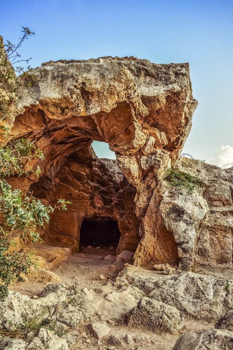 arid climate, eroded, tranquility, rock, historic, rock formation, sky, solid, stone, ancient civilization, 5K, archaeology, geology, tombs of the kings