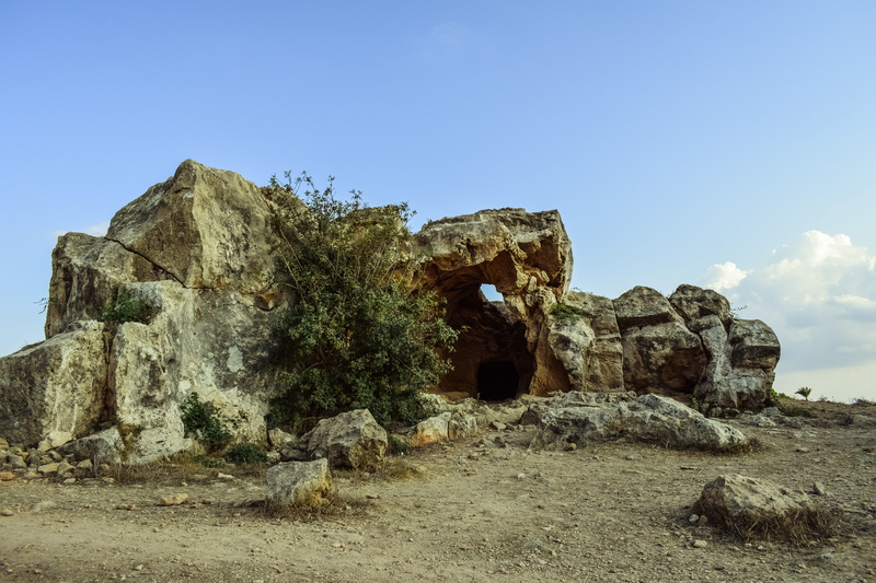 eroded, land, geology, rock formation, rock - object, cyprus, day, paphos, tranquility, blue, architecture, solid, 5K, ancient, ruined, archaeology, travel destinations