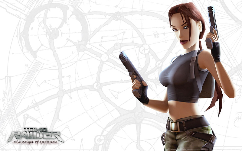 women, video games, one person, Tomb Raider, Lara Croft, indoors, adult, communication, technology, young adult, beautiful woman, beauty, holding, front view