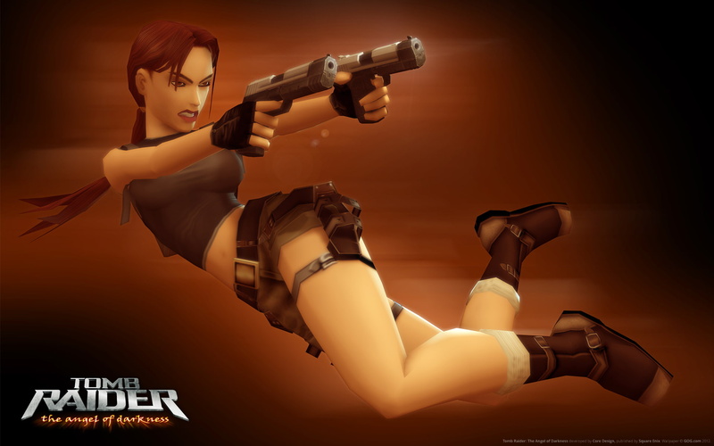 Tomb Raider VI: The Angel of Darkness, Tomb Raider, motion, clothing, beautiful woman, sport, young adult, Lara Croft, gun, sunset, video games, young women