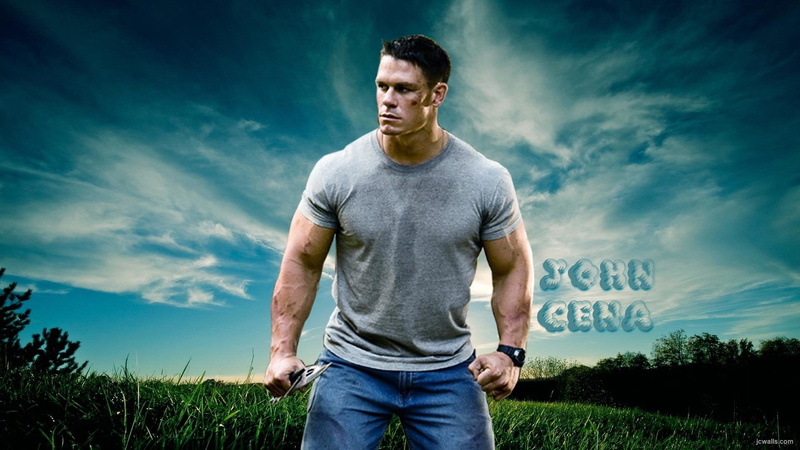 casual clothing, males, sport, adult, WWE, sky, john, cloud - sky, cena, jeans, young adult, front view, men, grass, portrait, nature, young men, three quarter length