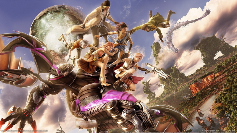 Final Fantasy XIII, sky, plant, statue, 1080P, day, low angle view, Lightning (Final Fantasy), Oerba Dia Vanille, art and craft, event, outdoors, cloud - sky