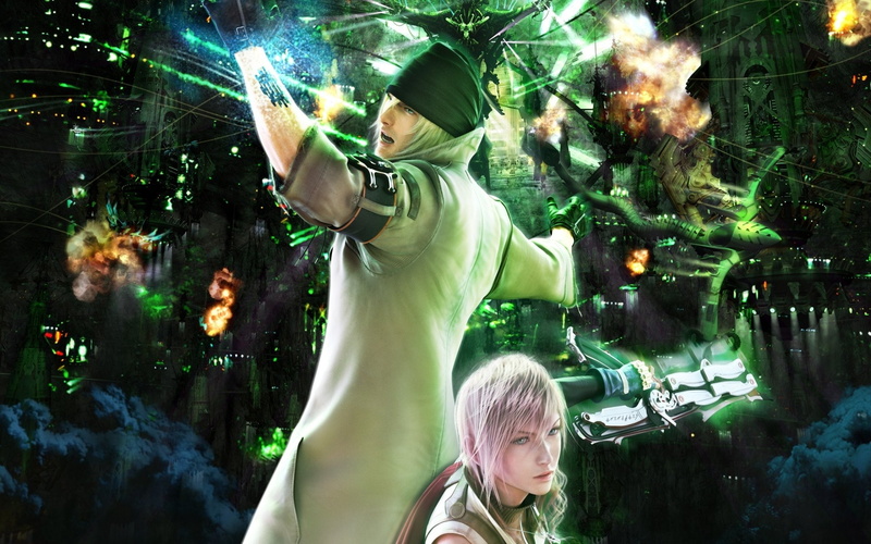 character, Lightning (Final Fantasy), Snow Villiers, two, Final Fantasy, digital, 1080P, male, Final Fantasy XIII