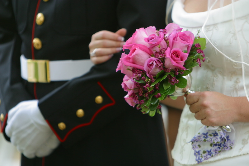 people, blossom, flowers, wedding dress, wedding bouquet, roses, real people, fashion, elegant, bouquet, wearing, newlywed, couple - relationship, pink color