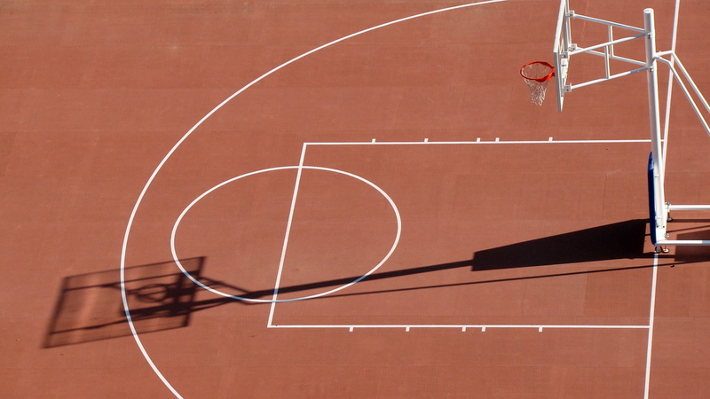 copy space, basketball - sport, gym, basketball hoop, 2K, Courts, geometric shape, no people, architecture, exercising, art and craft, nature, Basketball
