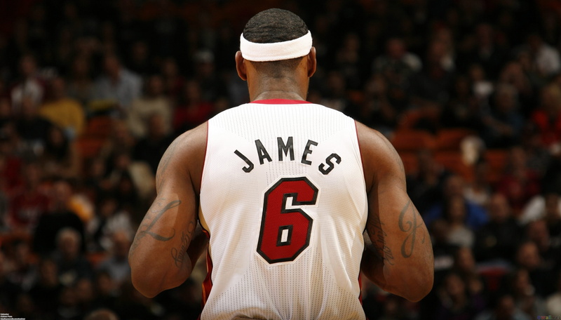 Lebron James, portrait, James, spectator, standing, real people, day, clothing, match - sport, red, 2K, adult, men, crowd, basketball, rear view, number