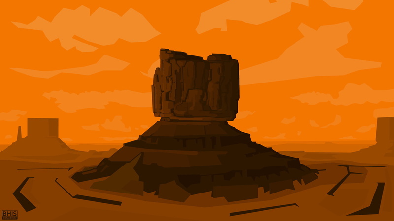 1080P, mountain, Grand MesaбIllustrator, 1920 x 1080, stones, sunset