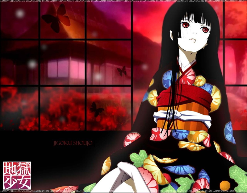 representation, Enma Ai, female likeness, art and craft, male likeness, flowers, human representation, sitting, butterfly, one person, night, three quarter length