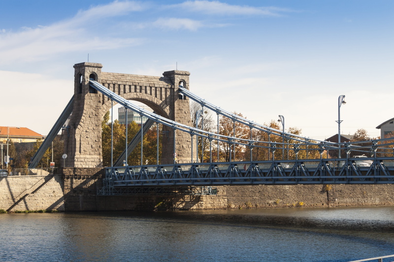 panorama, poland, urban, built structure, cloud - sky, sky, bridge, 4K, day, travel destinations, grunwaldzki bridge, water, bridge - man made structure