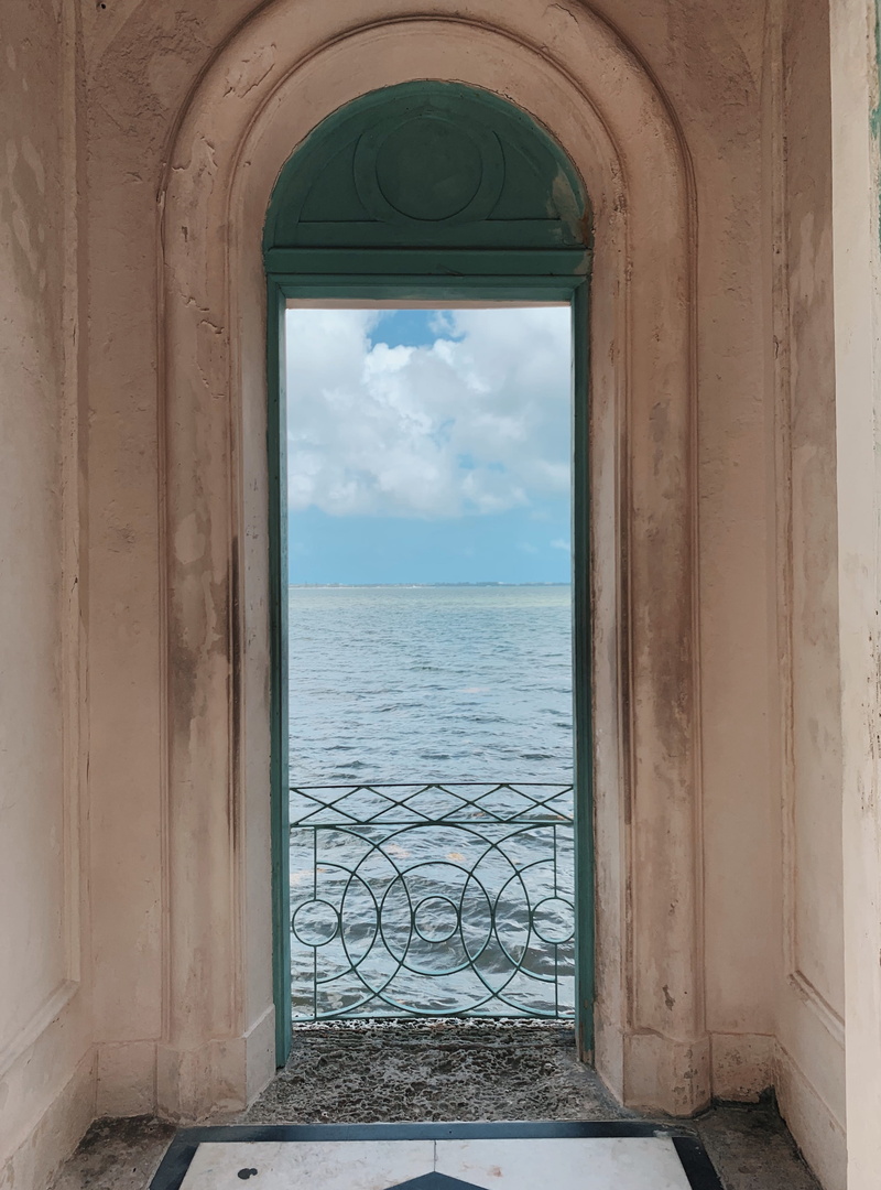 beauty in nature, architecture, scenics - nature, curtain, no people, vizcaya museum and gardens, day, metal, window, vizcaya, door, building, window shade