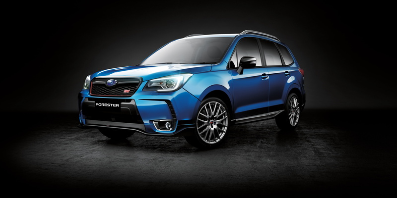black background, Forester, 4K, Subaru