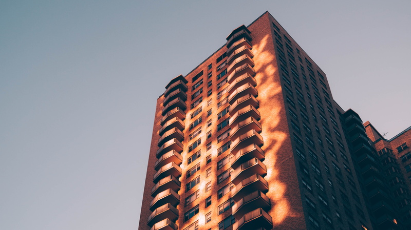 dappled sunlight, 5K, sky, sunlight, minimalism, building