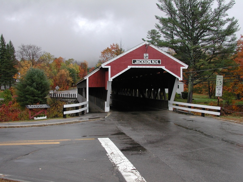 street, covered bridge, 1080P, communication, red, river, fall colors, stream, wet road, built structure, nature, city, fall, building exterior, cloud - sky