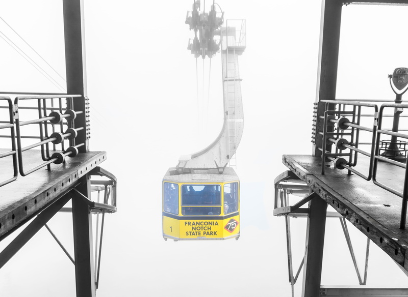 mode of transportation, transportation, clear sky, tram, cloud, yellow, metal, new hampshire, communication, sign, railing, western script, 4K, mist, representation