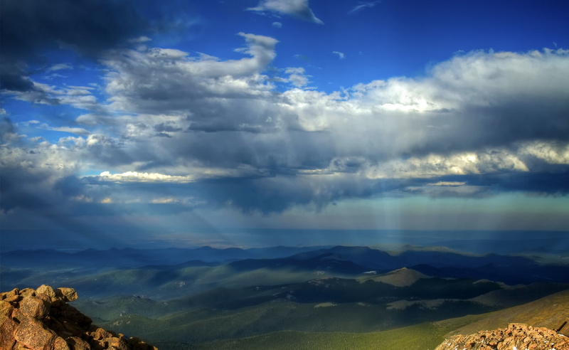 Mountains, 2K, Rays, sky, Nature, mountain, environment, Landscape, mountain range, majestic, idyllic, sunlight, outdoors, day, Crepuscular, cloudscape