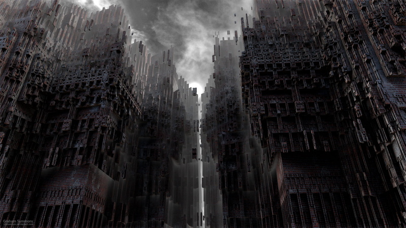 skyscraper, beauty in nature, office building exterior, tall - high, built structure, no people, cloud - sky, digital art, Gothic, 1080P, day, outdoors