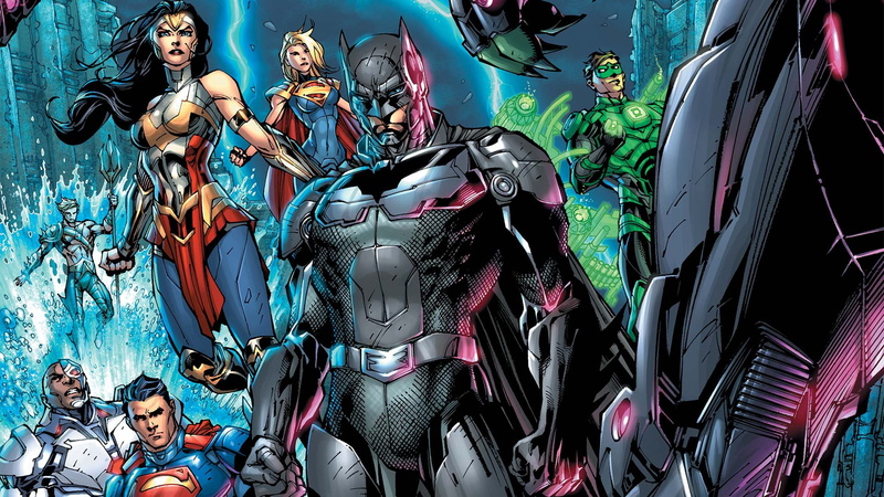 fantasy art, Superman, Batman, Wonder Woman, Supergirl, artwork, Injustice 2, Injustice, Aquaman, superheroes, comics, fantasy, Green Lantern, 1080P