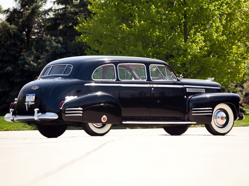 seventy five, luxury, 41 7519, 720P, sedan, touring, fleetwood, 1941, cadillac, retro