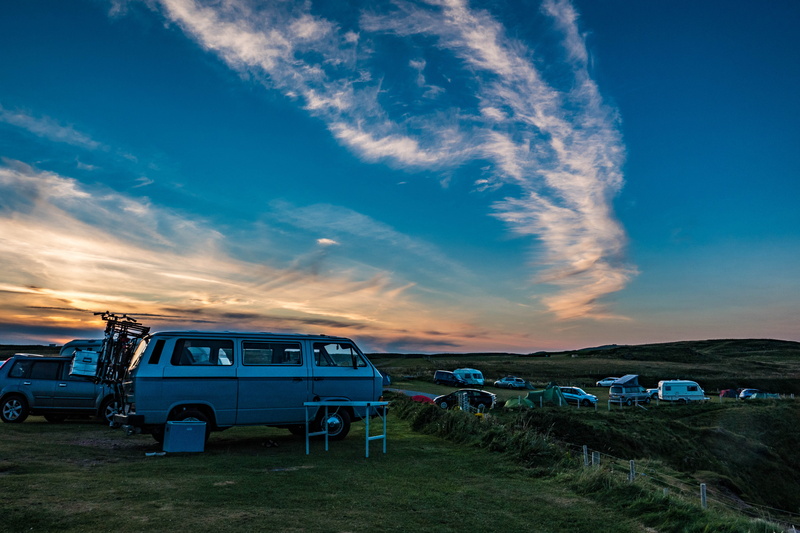 5K, land, dawn, nature, motor vehicle, transportation, vanagon, cars, car, landscape, campervan, no people, camping, volkswagen, travel, automobile, sports utility vehicle