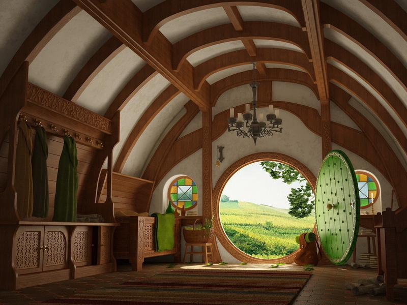 house, 1080P, rings, hobbits, lord, door