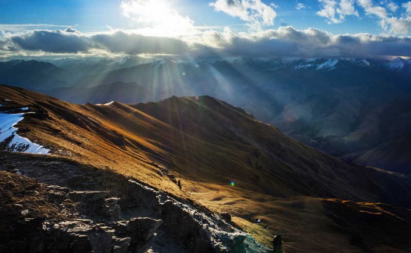 Sunbeam, Sun, 1080P, Mountain, Aotearoa, Landscape, Earth, New Zealand