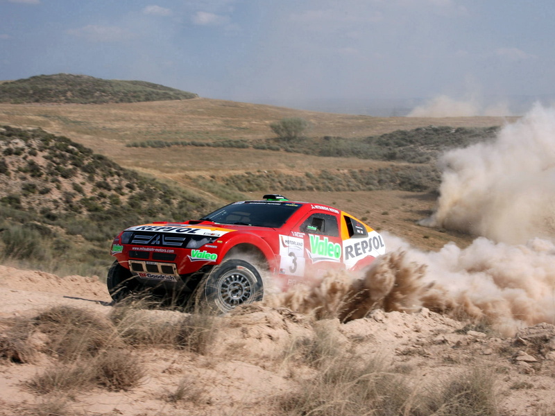 montero, mitsubishi, racing, pajero, dakar, 2007, mpr13, offroad, race, suv, 720P, evolution