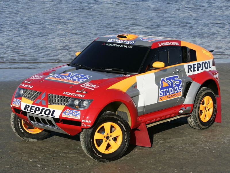 dakar, racing, montero, pajero, evolution, mitsubishi, offroad, 720P, awd, 2005, race