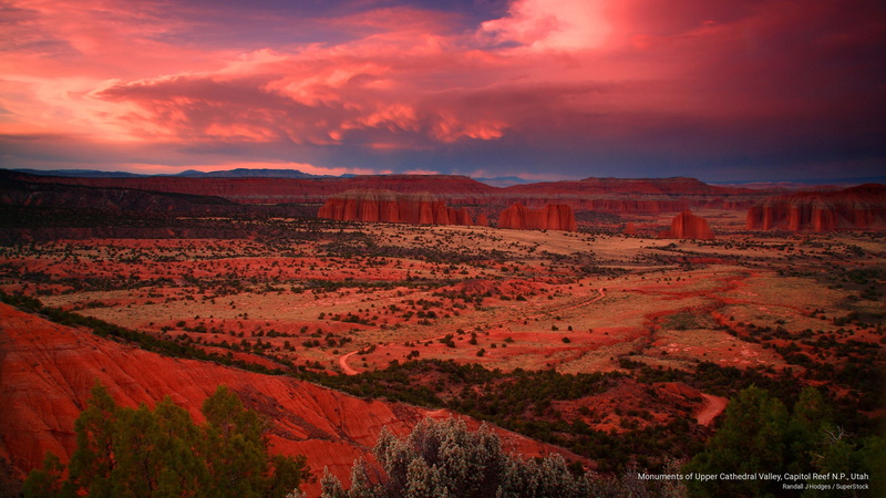cathedral, capitol, utah, 2K, n, National Parks, upper, monuments, reef, p, valley