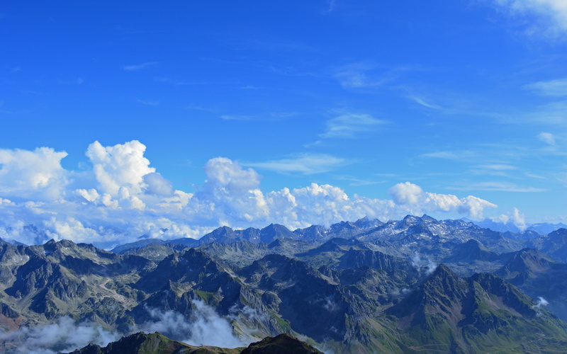 pyrenees, Download 3840x2400 pyrenees, Mountains, panorama, france backgrounds, 4K