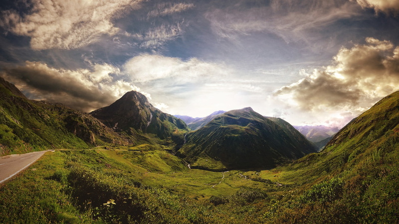 green color, non-urban scene, mountains, 1080P, plant, day, scenics - nature, beauty in nature, environment, land, nature, mountain ridge, sunlight, Scotland