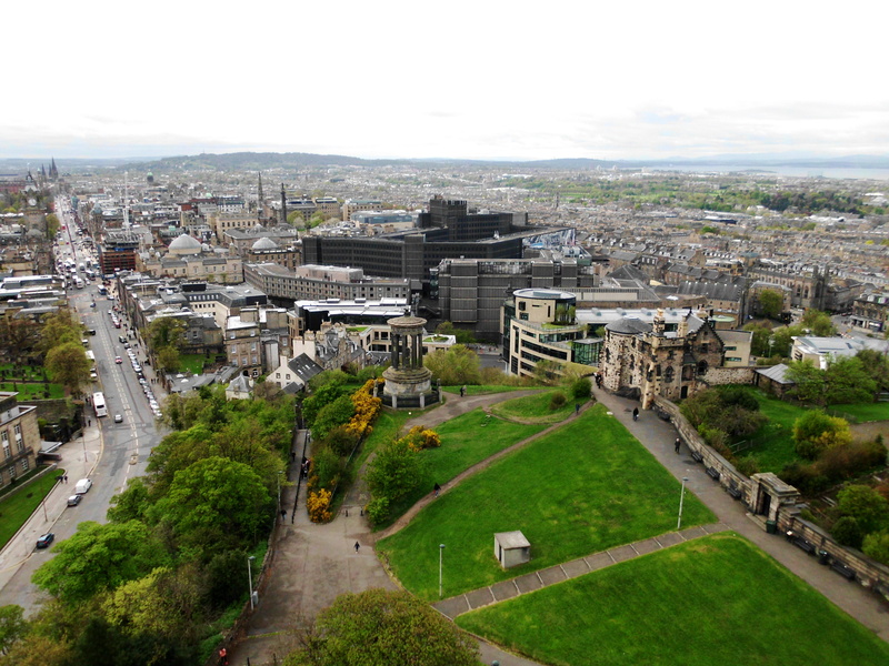 residential district, architecture, outdoors, no people, day, city, calton, building exterior, transportation, building, built structure, Calton Hill, hill