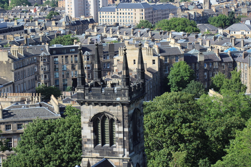 calton hill, architecture, apartment, outdoors, tree, city, edinburgh, history, travel destinations, building, built structure, green color, no people